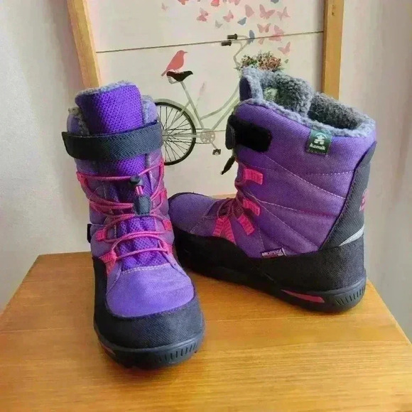 Kamik Jace Snow Boot - Girls' SZ 7 Waterproofed Protection Purple Color - Picture 2 of 14